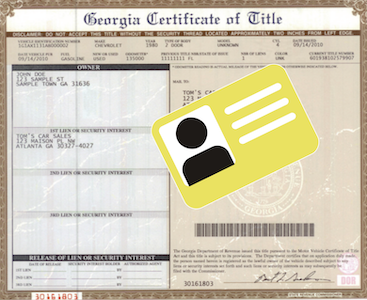 Clear title and driver's license