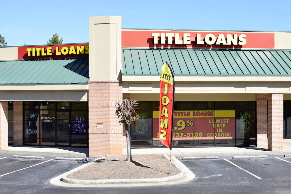 title loans lawrenceville ga storefront